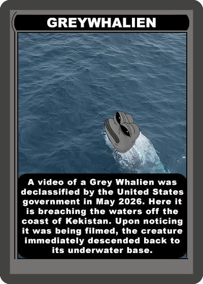 GREYWHALIEN card — grey whalien specimen
